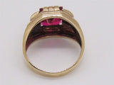 Colored Stone Rings  -  Men'