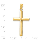 14k Polished Cross Pendant