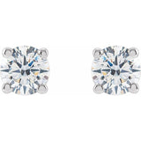 14K White Gold 1/4 CTW Lab-Grown Diamond  Earring