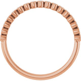 10K Rose Gold .07 CTW Natural Diamond Anniversary Band