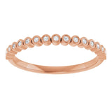 10K Rose Gold .07 CTW Natural Diamond Anniversary Band