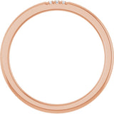 10K Rose Gold .015 CTW Natural Diamond Anniversary Band