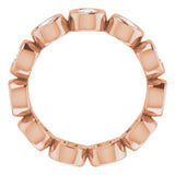 10K Rose Gold 1 1/2 CTW Lab-Grown Diamond Eternity Band Size 5.25