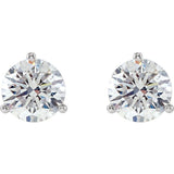 14K White Gold 3/4 CTW Natural Diamond Stud Earrings
