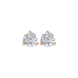 14K Rose Gold 1 1/2 CTW Natural Diamond Stud Earrings