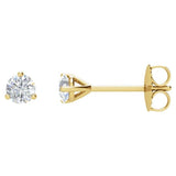 14K Yellow Gold 3/4 CTW Natural Diamond Stud Earrings