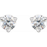 14K White Gold 1/4 CTW Natural Diamond Earrings