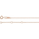14K Rose Gold Natural Emerald Bezel-Set Solitaire 6 1/2-7 1/2" Bracelet