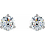 Platinum 3/8 CTW Natural Diamond Earrings