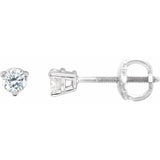 14K White Gold 1/5 CTW Natural Diamond Earrings