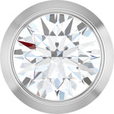 14K White Gold 1/4 CT Lab-Grown Diamond Slide Pendant