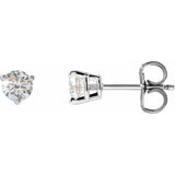 14K White Gold 1/2 CTW Lab-Grown Diamond Earrings
