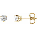 14K Yellow Gold 1/2 CTW Lab-Grown Diamond Earrings