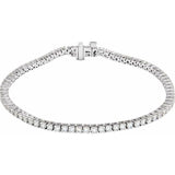 14K White Gold 3 CTW Lab-Grown Diamond Line 7