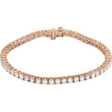 14K Rose Gold 5 CTW Lab-Grown Diamond Line 7