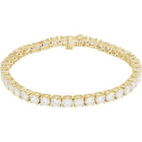14K Yellow Gold 10 CTW Lab-Grown Diamond Line 7