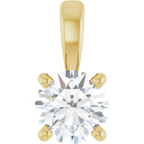 14K Yellow Gold 1/3 CT Lab-Grown Diamond Pendant