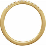 14K Yellow Gold 1/6 CTW Lab-Grown Diamond Stackable Ring