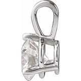 Sterling Silver 5/8 CTW Natural Diamond Pendant