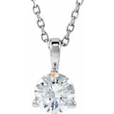 Platinum 1/2 CTW Natural Diamond 18" Necklace