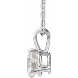 Sterling Silver 5/8 CTW Lab-Grown Diamond 18" Necklace