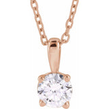 14K Rose Gold 1 1/4 CTW Natural Diamond 18" Necklace