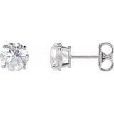 14K Rose Gold Lab-Grown Alexandrite Earring
