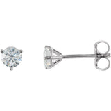 18K White Gold 1/2 CTW Natural Diamond Stud Earrings