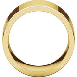 14K Yellow Gold 13 mm Comfort-Fit Flat Band Size 8.5