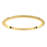 10K Yellow Gold 1 mm Half Round Band Size 5