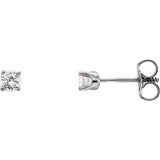 14K White Gold 1/5 CTW Natural Diamond Youth Earrings