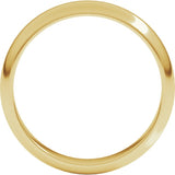 10K Yellow Gold 4 mm Half Round Band Size 12