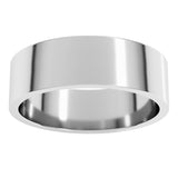 14K White Gold 6 mm Flat Band Size 10