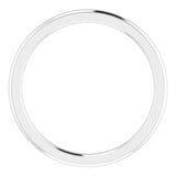 Platinum 1.5 mm Comfort-Fit Half Round Band Size 7