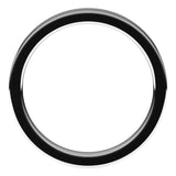 14K White Gold 3.5 mm Comfort-Fit Flat Band Size 7