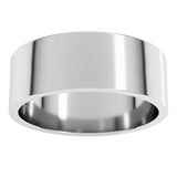 10K White Gold 7 mm Flat Band Size 14