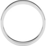 10K White Gold 5 mm Flat Band Size 14.5