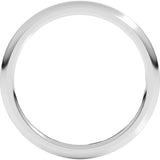 Platinum 1.5 mm Comfort-Fit Half Round Band Size 6