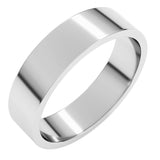 10K White Gold 5 mm Flat Band Size 11.5