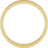 14K Yellow Gold 3 mm Flat Band Size 6.5
