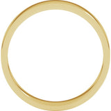 14K Yellow Gold 4 mm Flat Band Size 8.5