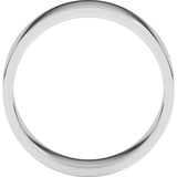 14K White Gold 6 mm Flat Band Size 8.5