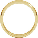 10K Yellow Gold 5 mm Lightweight Comfort-Fit Half Round Band Size 12