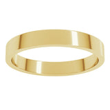 10K Yellow Gold 3 mm Flat Band Size 7.5
