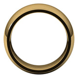 10K Yellow Gold 10 mm Comfort-Fit Half Round Band Size 5