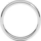 Sterling Silver 6 mm Lightweight Comfort-Fit Half Round Band Size 8.5