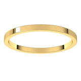 10K Yellow Gold 1.5 mm Flat Band Size 9.5
