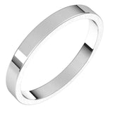 Sterling Silver 2.5 mm Flat Band Size 10