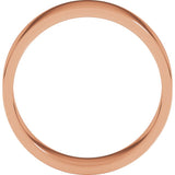 10K Rose Gold 6 mm Flat Band Size 9.5