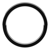 10K White Gold 2.5 mm Comfort-Fit Flat Band Size 5.5